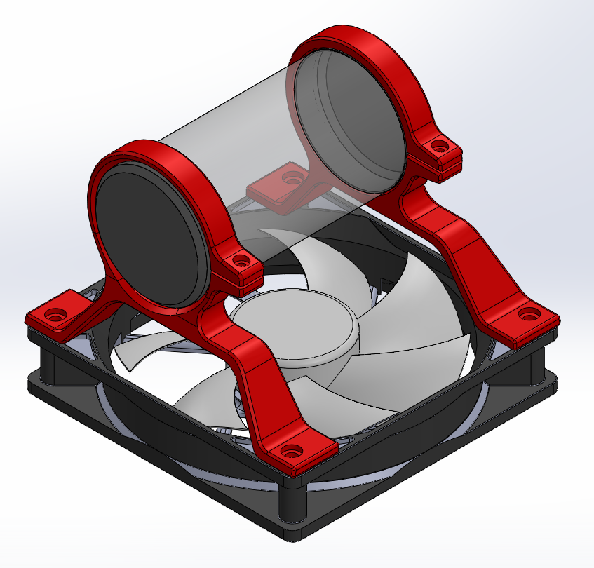 120mm风扇11上50mm储液器的支架